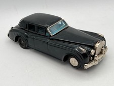 Vintage 1960s Yonezawa Tin Friction Black Rolls Royce Japan - 8 1/2" Long READ 
