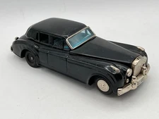 Vintage 1960s Yonezawa Tin Friction Black Rolls Royce Japan - 8 1/2" Long *READ*