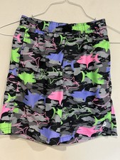 Swim Trunks Swimming Shorts Pocket SHARK SHARKS Boys Medium 10/12 EUC Beach Pool