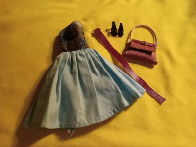 Vintage Miss Suzette Miss Barbie Fab Lu  Summer Cocktail Dress Set
