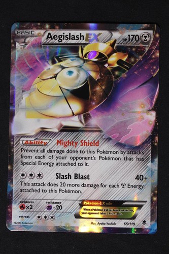 Pokemon Aegislash EX EX Rare LP - Phantom Forces 65/119