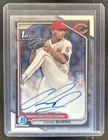 2024 Bowman Draft Chase Burns Chrome Auto Autograph 1st Prospect #CPA-CB Reds