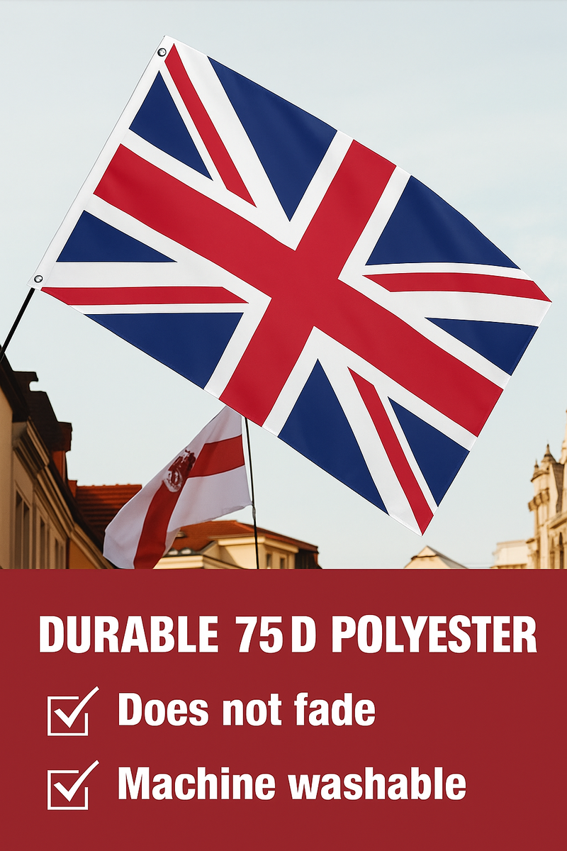 Britse Vlagpotloden 60 Stuks Houten Britse Union Jack