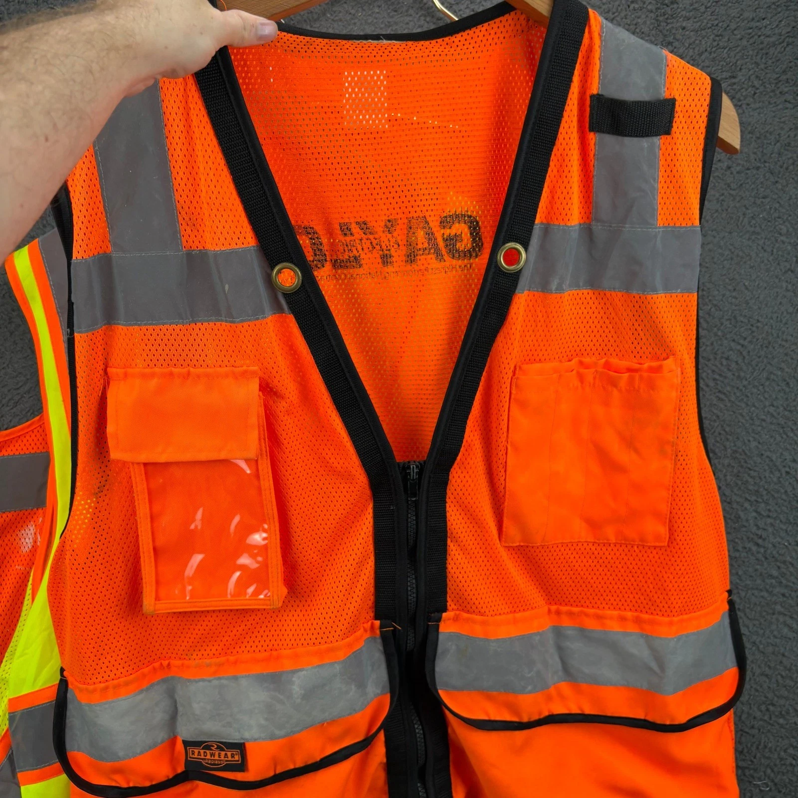 Lot of 3 High Visibility Safety Vests Stihl Glowear Radwear Orange Yellow L/XL image 2