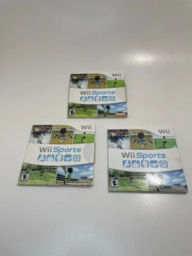 Nintendo Wii Sports Lot Of 3 Untested Scratches