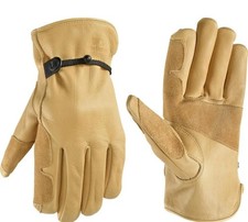 Wells Lamont Leather Work Gloves for Men Heavy Duty, Cowhide, Ball Tape