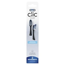 Oral-B Clic Toothbrush Replacement Heads 2 Count Black Refill