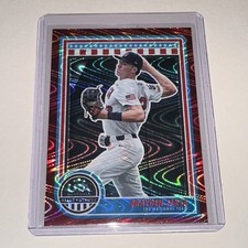 2025 Panini USA Stars And Stripes Baseball Jacob Seamon #34 Red Wave /249 