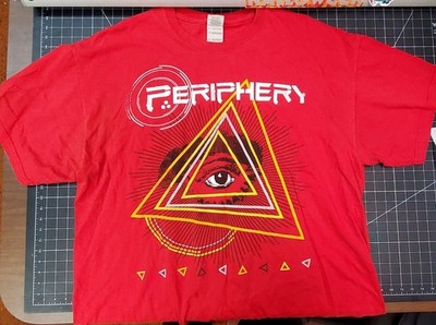 Periphery Band Concert Shirt XL (Lyrics from the song Light on the back)
