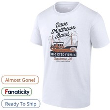 Dave Matthews band big eyed fish co Charleston SC shirt S-5XL