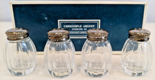 4 Cardeilhac Christolfe Argent Massif Sterling France Individual Pepper Shakers