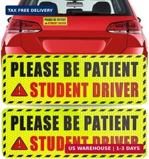 3 Pcs Student Driver Magnets For Car,Please Be Patient Student Driver Sticker Gi