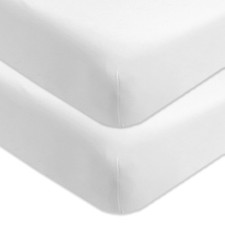 Unisex-Baby Fitted Crib Sheets Set Standard Mattress, 100 Organic Cotton Bab...