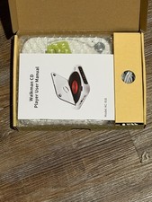 White KC-918 Portable CD Player w/Bluetooth Anti-Skip 2Ah Rechargeable Earphones