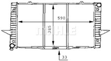 Mahle Radiator - CR165000S