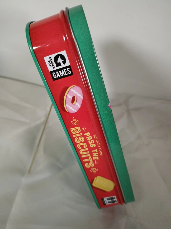 BNIB Hasbro Pass The Biscuits Fun Charades Word Game In A Biscuit Tin Like New - Image 2 of 4