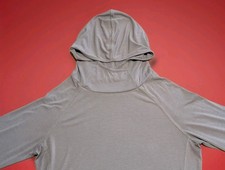 Free Fly Bamboo Sun Hoodie UV Protection Blue Long Sleeve Light Weight Medium M