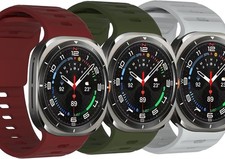 3 Pack Soft Silicone Strap Compatible with Samsung Galaxy Watch 7 Ultra 47mm