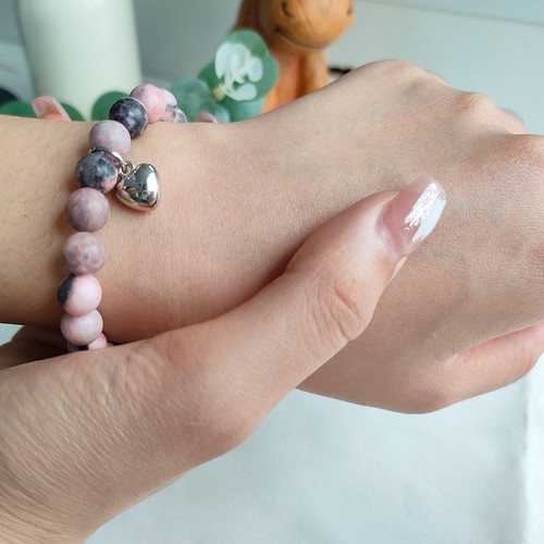 Inspirierende Geschenke für Frauen, Damen inspiriert Armband Naturstein Heilung Re - Bild 3 von 7