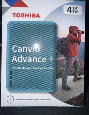 Toshiba DTCA40 CANVIO Advance + Portable External HD USB 4TB Brand New!!!!!