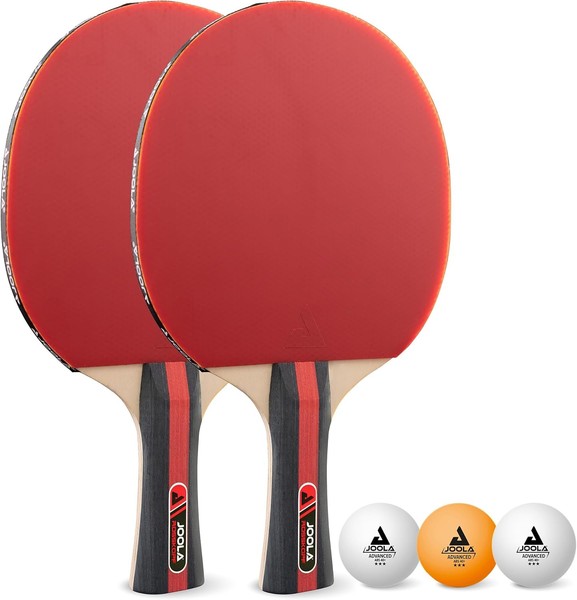 Joola Tischtennis Set Rosskopf 2 TischtennisschläGer + 3 TischtennisbäLle 40+Mm-image