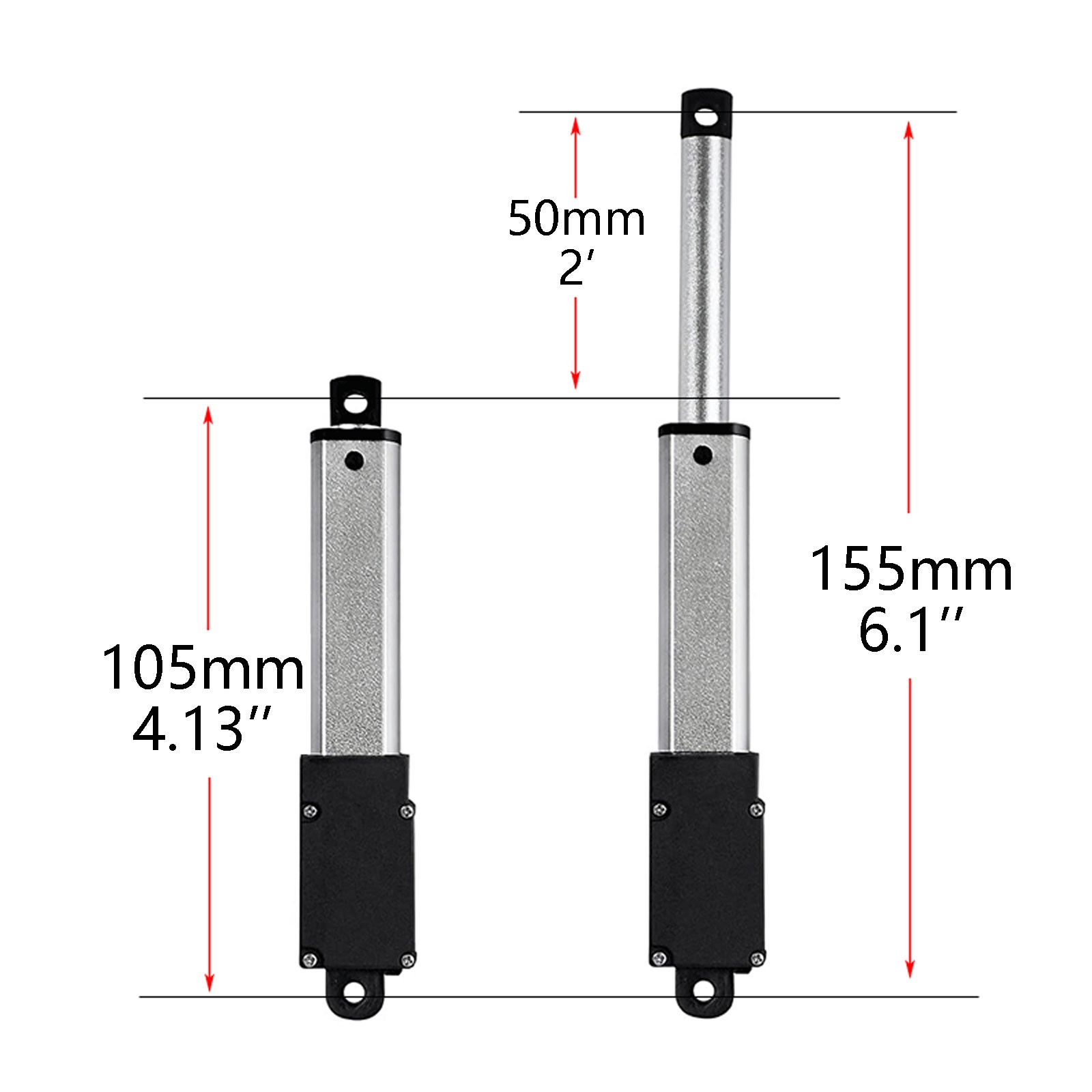 DC 12V Small Mini Micro Linear Actuator 1.2" 2" 3" 4" Stroke Fast Speed 6inch /s