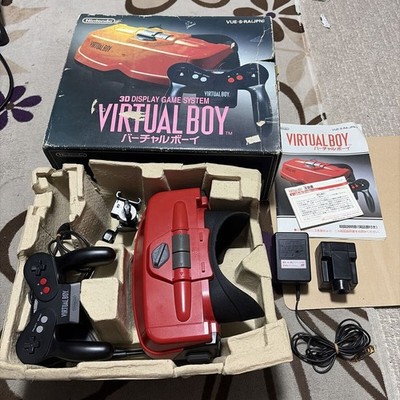 Nintendo Virtual Boy VB Console VUE-S-RA with Box Tested