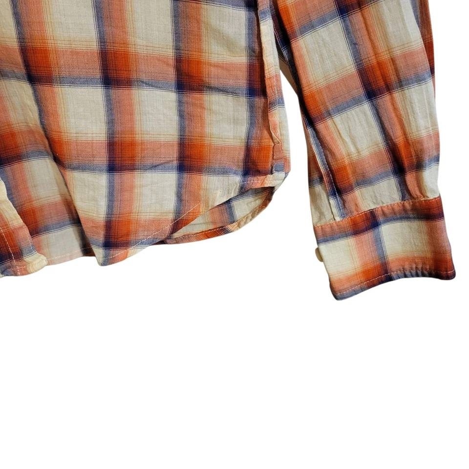 Camisa Steven Alan Para Mujer P Otoño Cuadros Manga Larga Abotonada Algodón Lana Foto 4 de 4