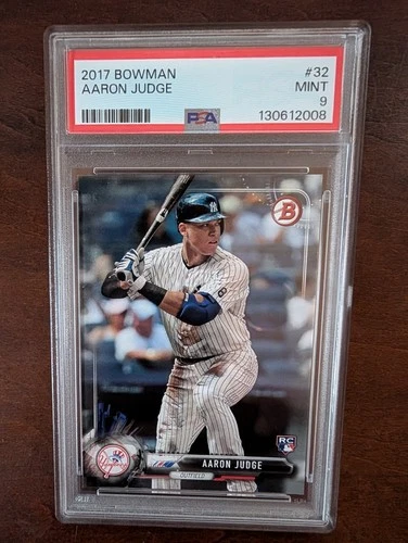 2017 Bowman Aaron Judge #32 PSA 9 Mint RC New York Yankees MVP 🔥🔥🔥