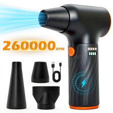 Compressed Air Duster, 260000RPM Cordless Electric Air Blower Brushless Motor US