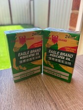 2 X 24ml Limited Edition Gold Bottle Eagle Brand Medicated Oil EXP 12/2030