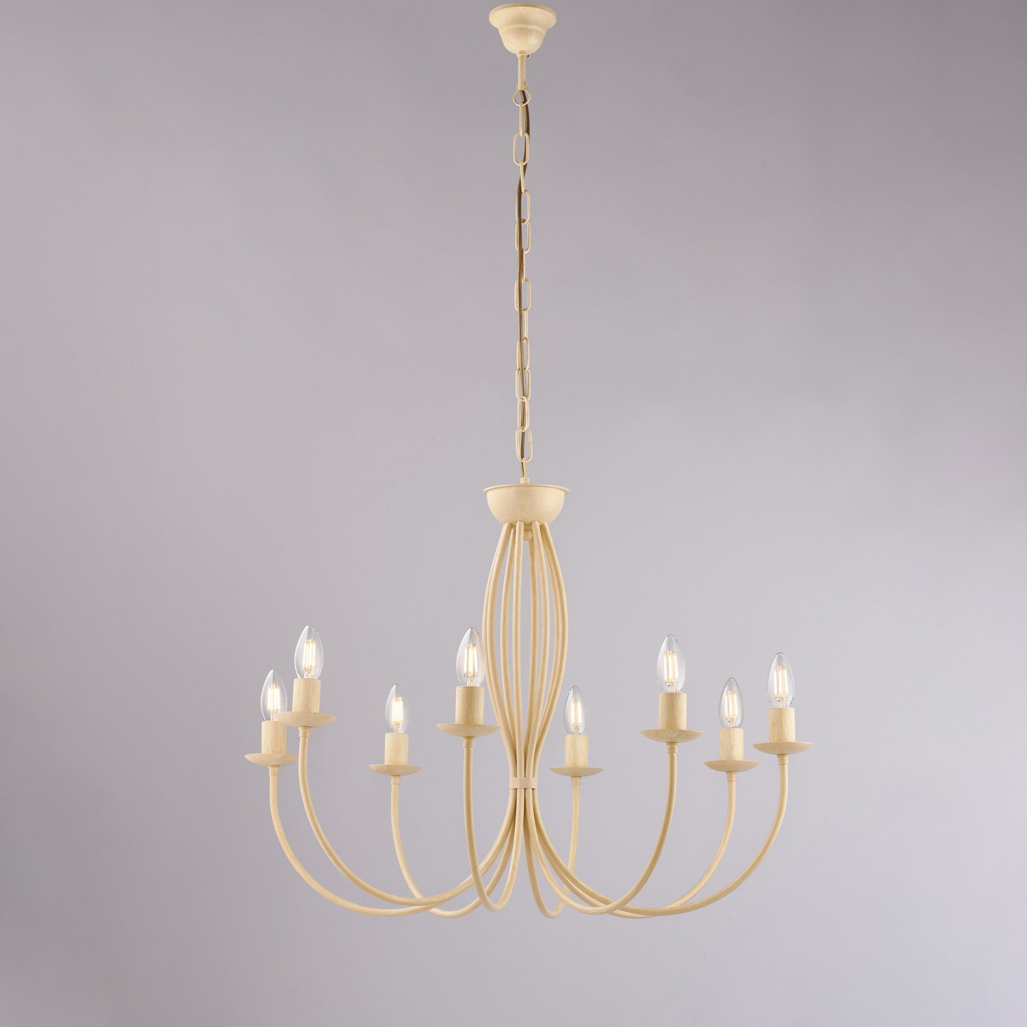 Be Light Lampadario grande dalle linee classiche con struttura in metallo Botte