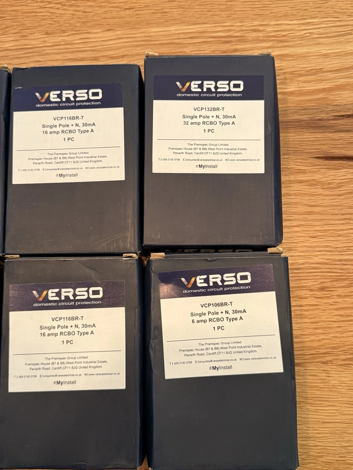 6x Verso RCBO 16A 6A & 32A B16 B6 B32 Circuit Breakers - Brand New Boxed 5