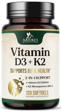 Vitamin D3 5000 IU 125mcg Per Serving - Extra Strength 120 Count Pack of 1