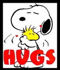 Hugs Sending Love Kiss Hearts Friends Family Snoopy Charlie Brown Peanuts