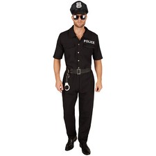 Men’s Costume Policeman Fancy Dress Outfit Men Boys Carneval Dress Police Belt