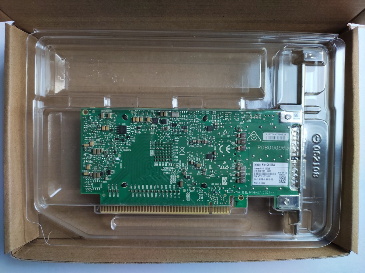 Mellanox Connectx-4 100GB Dual Port QSFP+ Network Adapter (CX416A