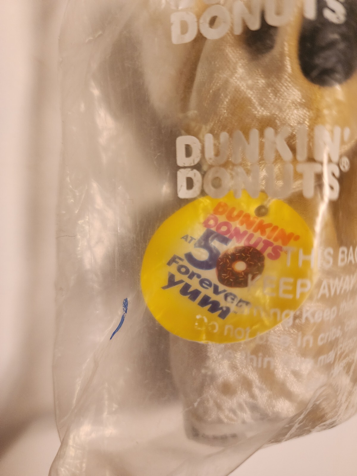 Dunkin Donuts 5” Plush Coolatta Bear  "Goldie" Koala Bear 50th Anniversary NIP