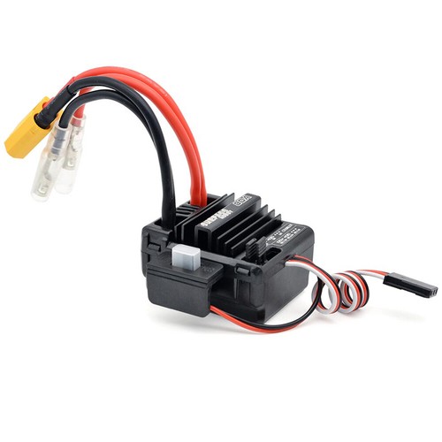 Waterproof 80A Brushed ESC for 1/10 1/12 RC Car 3-Slot 540 550 Brushed Motor - Picture 2 of 10
