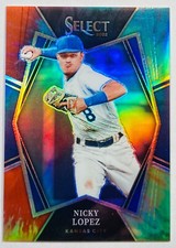 2022 Select Premier Level NICKY LOPEZ Tie Dye Prizm /20 ROYALS