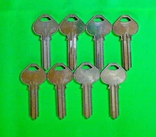 CORBIN RUSSWIN ORIGINAL KEY BLANKS   H1   6 PIN,  LOT OF (8),  LOCKSMITH,NO LOGO