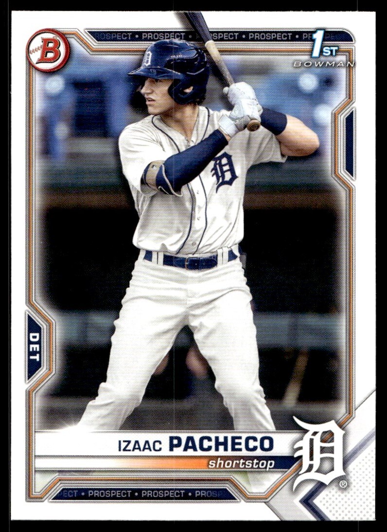 2021 Bowman Draft Izaac Pacheco G75 Detroit Tigers #BD-46