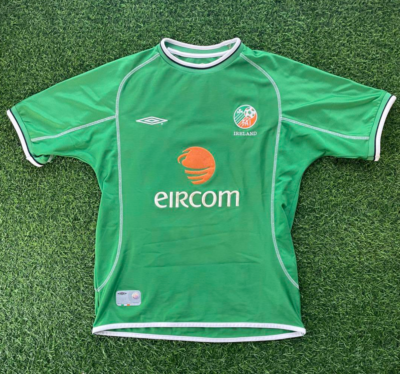 Ireland 2002 Official Jersey Shirt Kit - US M - Camiseta, Maglia