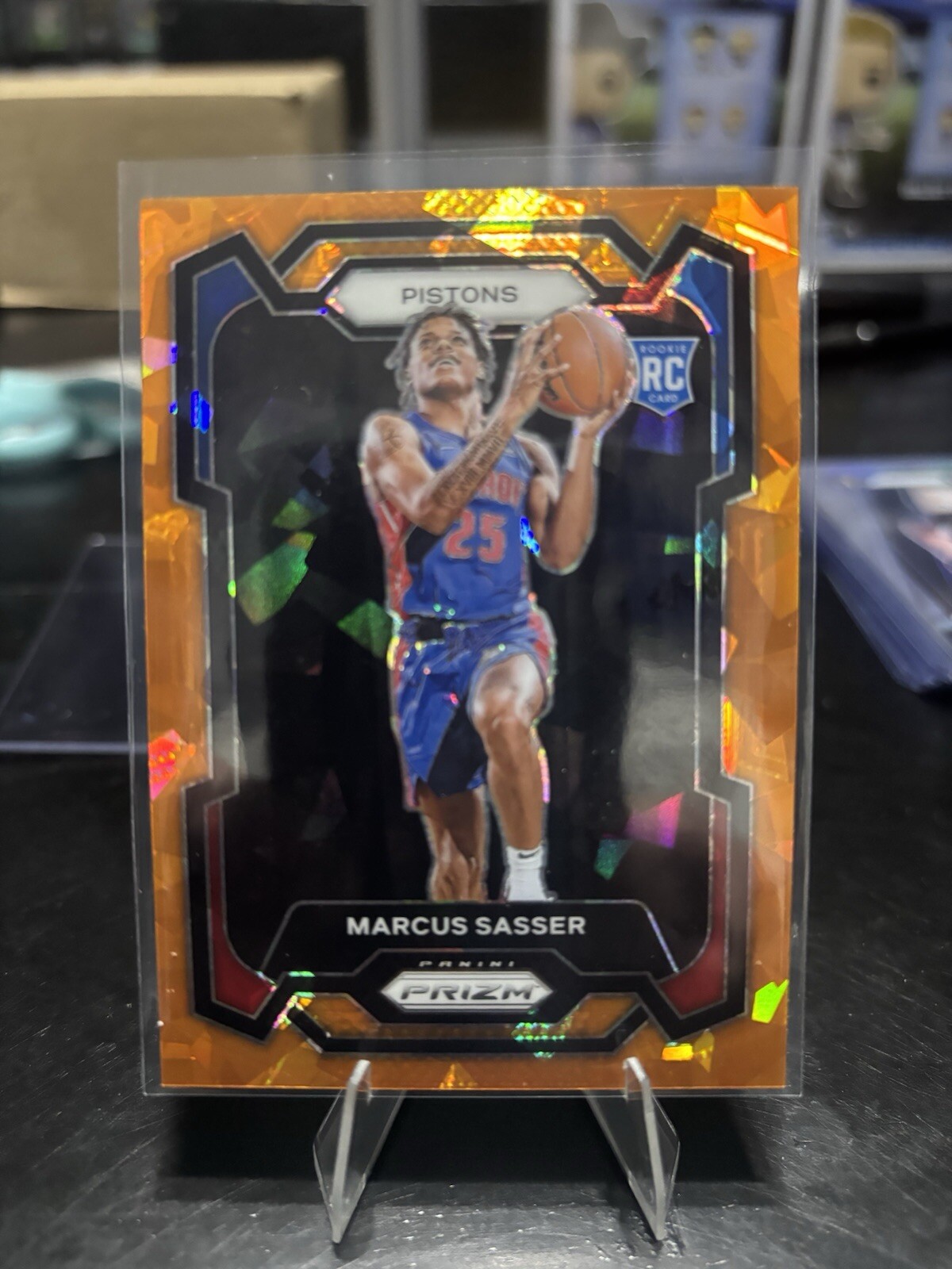 2023-24 Panini Prizm - Orange Ice Prizm #174 Marcus Sasser (RC)