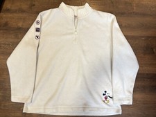 Vintage Disney Mickey Mouse Quarter Zip Fleece Sweatshirt