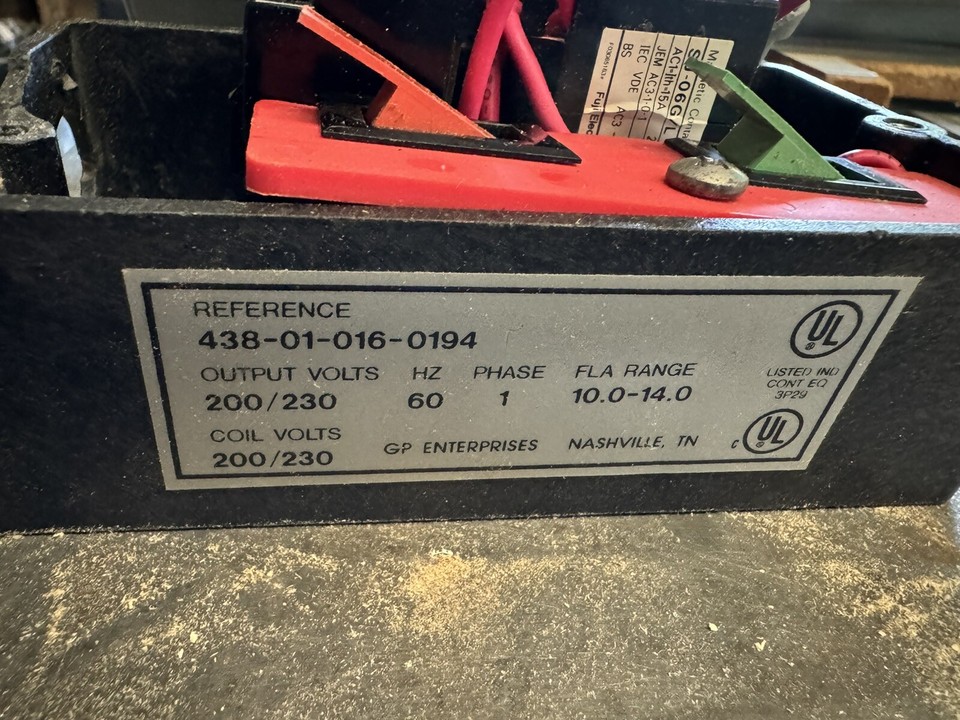 Delta Rockwell Unisaw Motor Starter Contactor switch