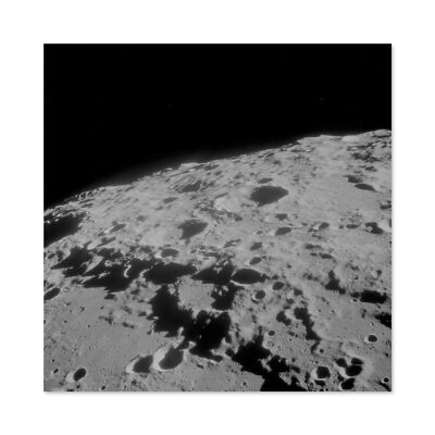 Weltraum NASA Apollo 11 Mondkrater 312 Crookes 1969 Großer Leinwanddruck 61x61cm