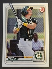 2020 Bowman Paper Prospects Baseball #BP88 Logan Davidson RC (Athletics)