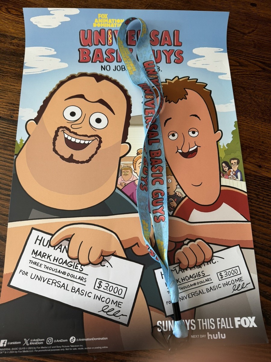 Universal Basic Guys Hulu Poster Lanyard SDCC 2024 Giveaway