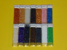Matsuno 6/0 Seed Bead Variety Lot of 14 - 420.6 Grams NOS